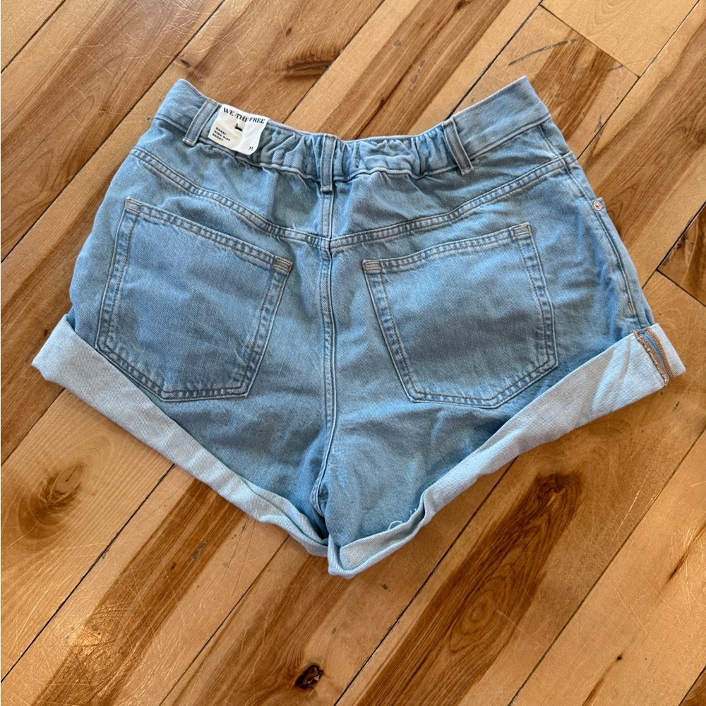 Free People Light Blue Denim Jean Shorts - Picture 4 of 4